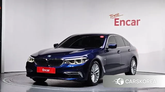 BMW 5 Series (G30) 2018 Синий из Кореи