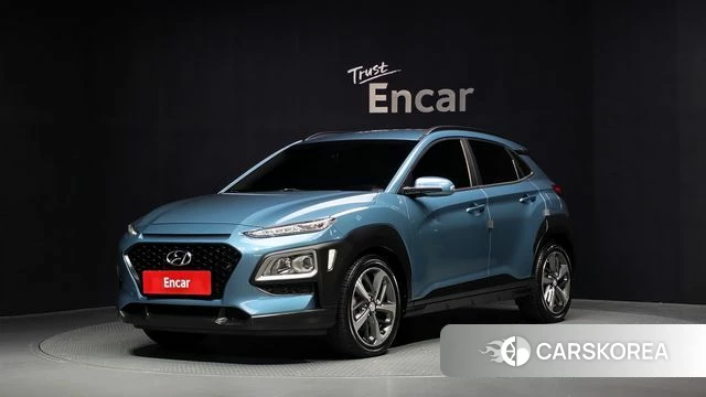 Hyundai Kona 2018 Небесно-голубой из Кореи