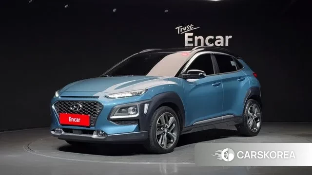 Hyundai Kona 2018 Синий нефрит из Кореи