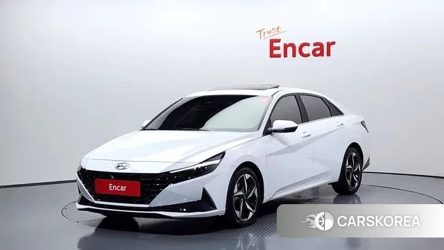 Hyundai Avante Hybrid (CN7) 2020 Белый из Кореи