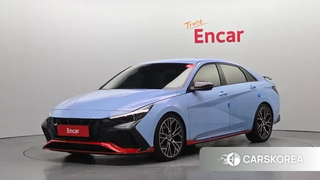 Hyundai Avante (CN7) 2021 Синий из Кореи