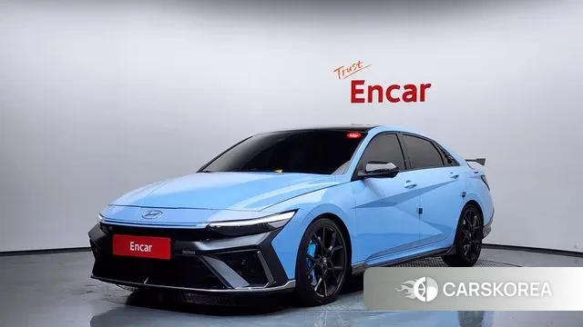 Hyundai The New Avante (CN7) 2023 Небесно-голубой из Кореи