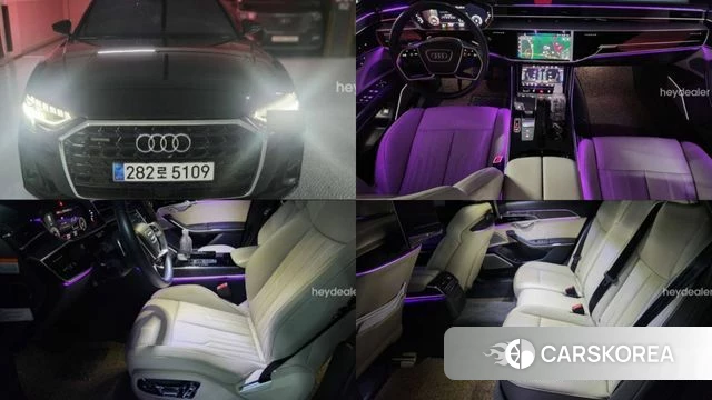 Audi A8 (D5) 2023 Черный из Кореи