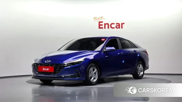 Hyundai Avante (CN7) 2021 Синий из Кореи