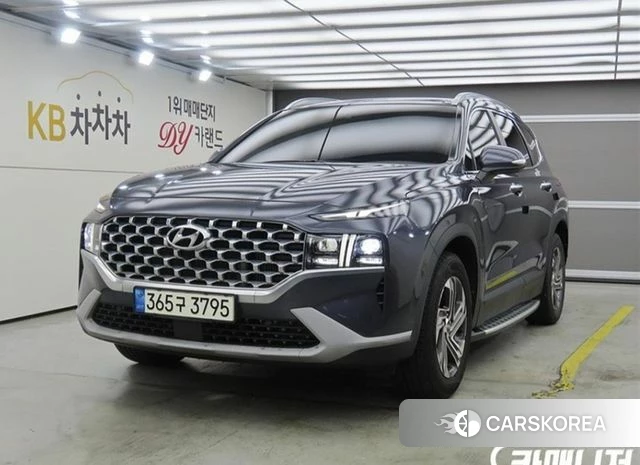 Hyundai The New Santa Fe 2021 Темно-зеленый из Кореи