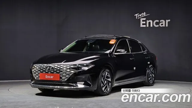 Hyundai The New Grandeur IG Hybrid 2020 Черный из Кореи
