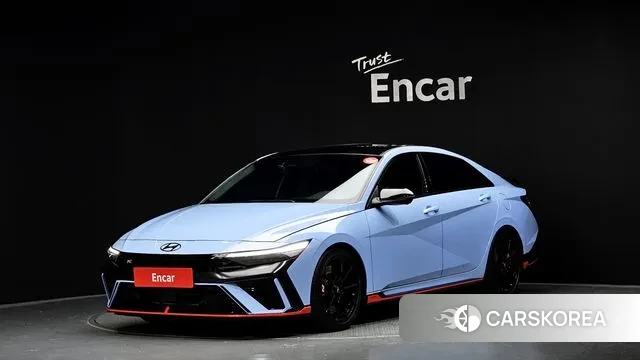 Hyundai The New Avante (CN7) 2024 Небесно-голубой из Кореи