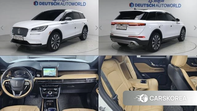 Lincoln Corsair 2022 Белый из Кореи