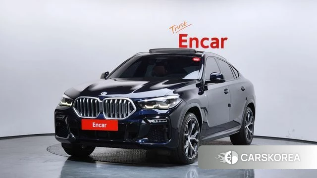 BMW X6 (G06) 2021 Черный из Кореи