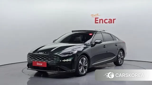 Kia K8 Hybrid 2021 Темно-зеленый из Кореи