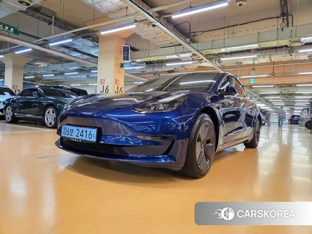 Tesla Model 3 2022 Синий из Кореи
