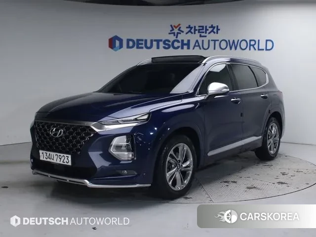 Hyundai Santa Fe TM 2020 Синий из Кореи