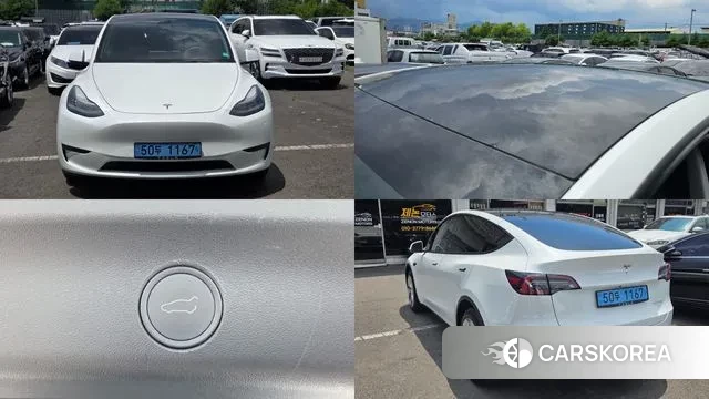 Tesla Model Y 2021 Белый из Кореи