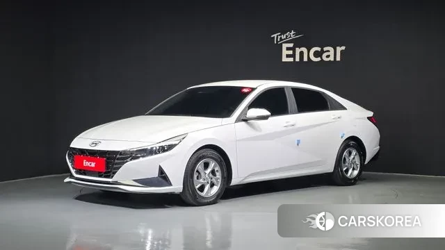 Hyundai Avante (CN7) 2021 Белый из Кореи