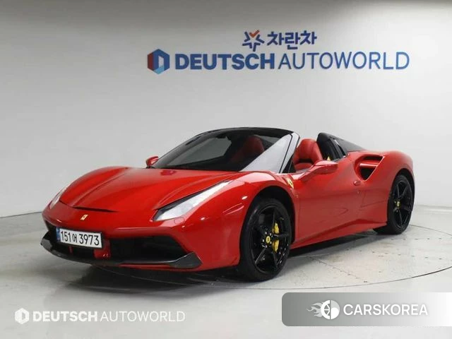 Ferrari 488 Spider 2019 Красный из Кореи