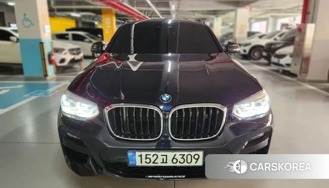 BMW X4 (G02) 2021 Черный из Кореи