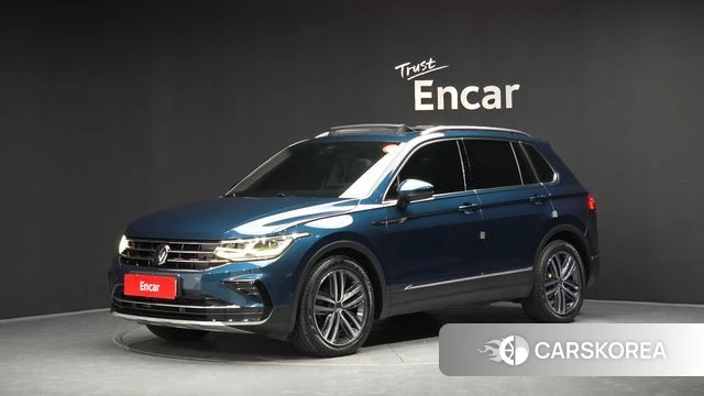 Volkswagen Tiguan second Generation 2023 Синий из Кореи