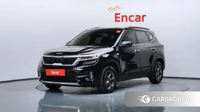 Kia Seltos 2022 Черный из Кореи