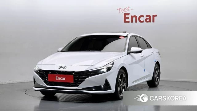 Hyundai Avante (CN7) 2021 Белый из Кореи