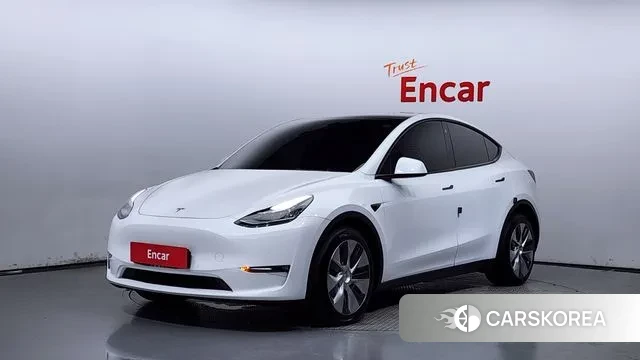 Tesla Model Y 2022 Белый из Кореи