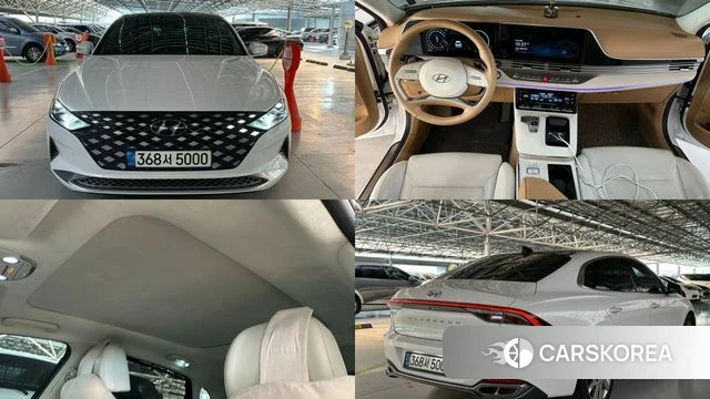 Hyundai The New Grandeur IG Hybrid 2021 Белый из Кореи
