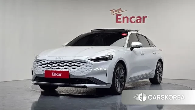Kia K8 Hybrid 2023 Белый из Кореи