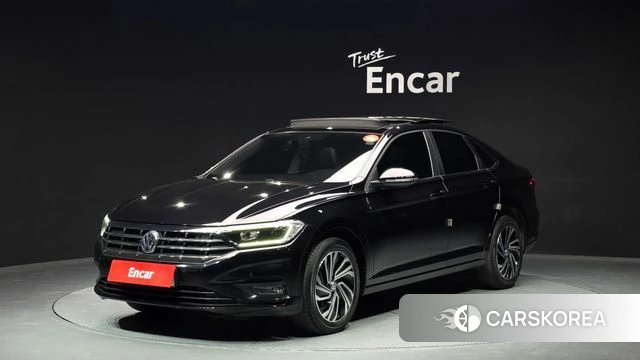 Volkswagen 7th Generation of Jetta 2021 Черный из Кореи