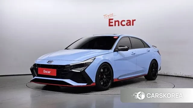 Hyundai Avante (CN7) 2022 Небесно-голубой из Кореи