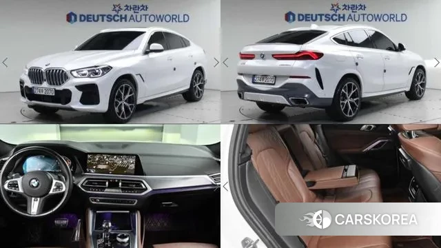 BMW X6 (G06) 2022 Белый из Кореи