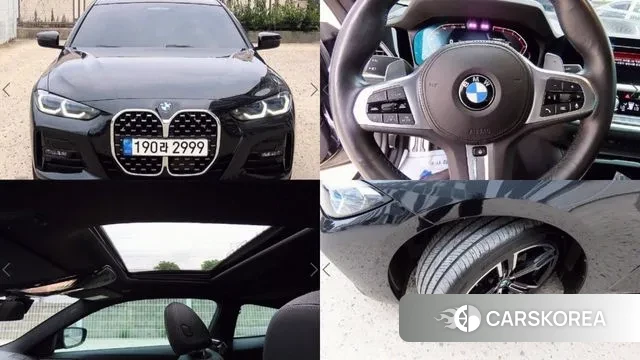 BMW 4 Series (G22) 2022 Черный из Кореи