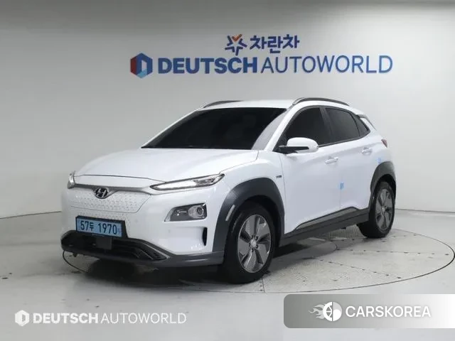 Hyundai Kona Electric 2018 Белый двухцветный из Кореи