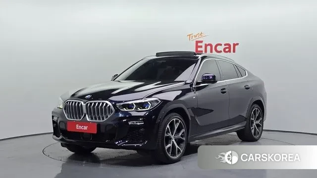 BMW X6 (G06) 2021 Черный из Кореи