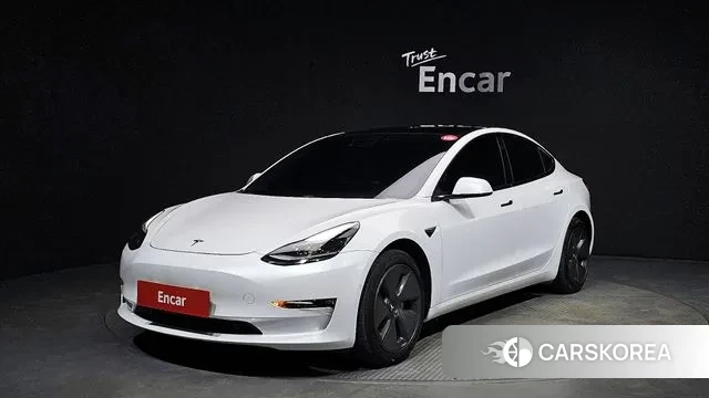 Tesla Model 3 2021 Белый из Кореи
