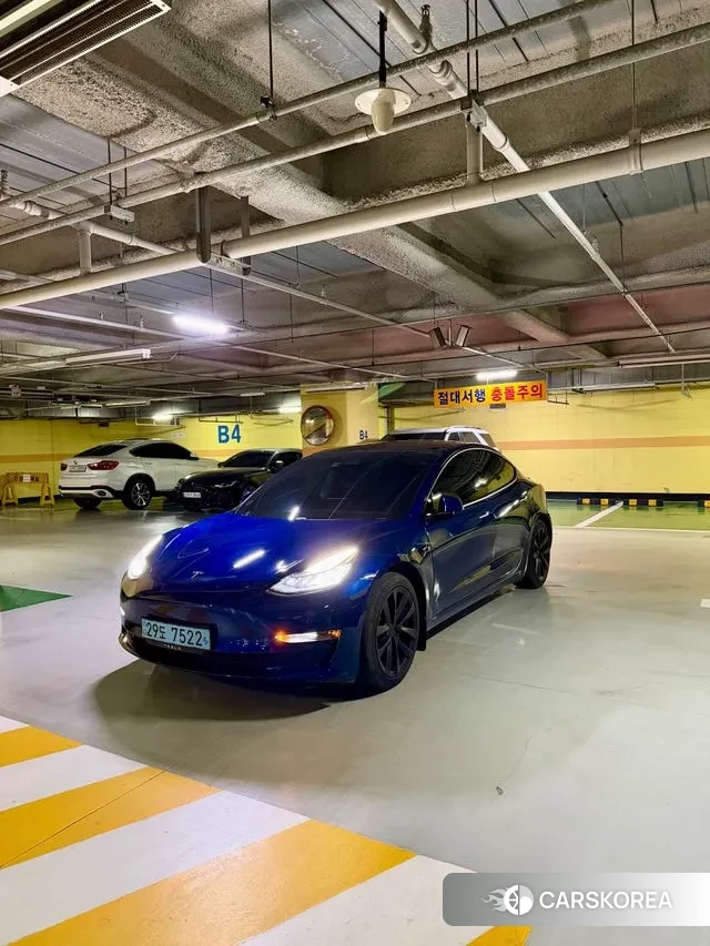 Tesla Model 3 2020 Синий из Кореи