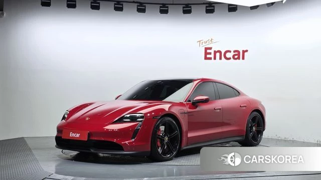 Porsche Taycan 2021 Красный из Кореи