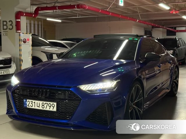 Audi RS7 (4K) 2023 Синий из Кореи