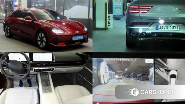 Hyundai Ionic 6 2023 Красный из Кореи