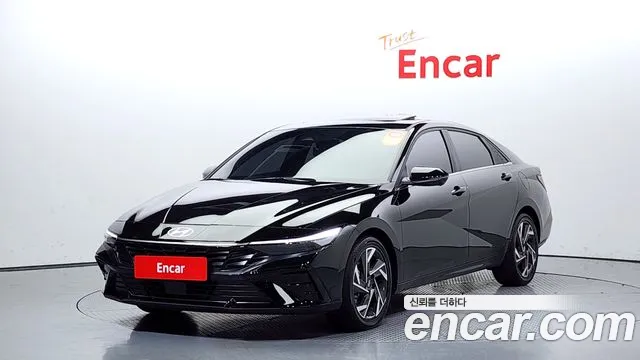 Hyundai The New Avante Hybrid (CN7) 2023 Черный из Кореи