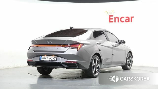 Hyundai Avante (CN7) 2020 Серебряный из Кореи