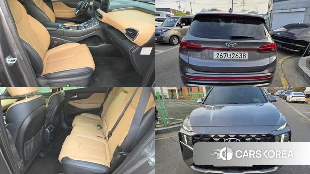 Hyundai The New Santa Fe 2023 Серый из Кореи