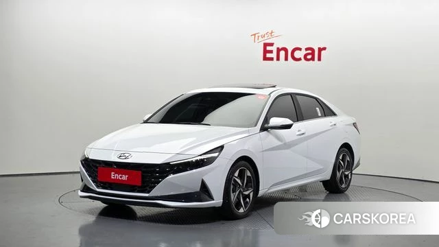 Hyundai Avante (CN7) 2022 Белый из Кореи