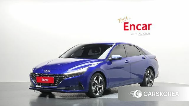 Hyundai Avante (CN7) 2020 Синий из Кореи