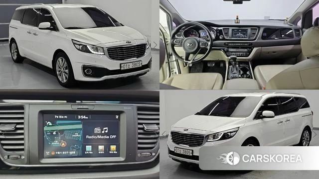 Kia All New Carnival 2018 Белый из Кореи