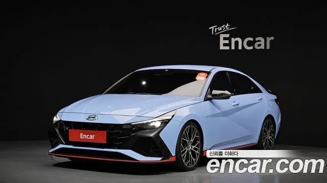 Hyundai Avante (CN7) 2021 Синий из Кореи