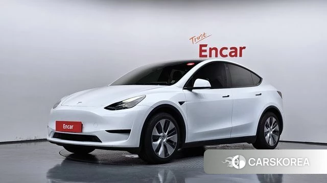 Tesla Model Y 2023 Белый из Кореи