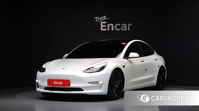 Tesla Model 3 2021 Белый из Кореи