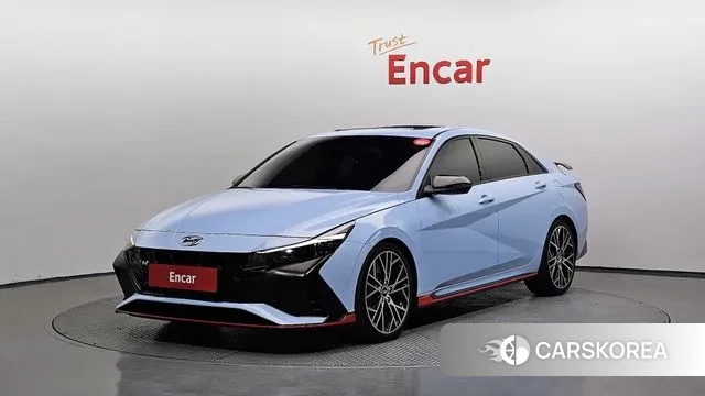 Hyundai Avante (CN7) 2022 Небесно-голубой из Кореи