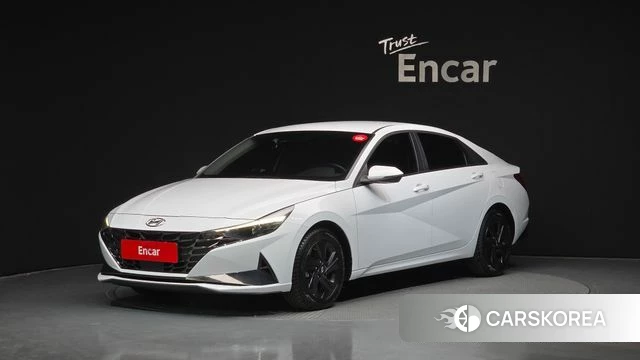 Hyundai Avante Hybrid (CN7) 2022 Белый из Кореи