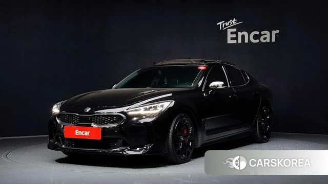Kia Stinger 2018 Черный из Кореи