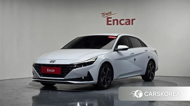 Hyundai Avante (CN7) 2021 Белый из Кореи